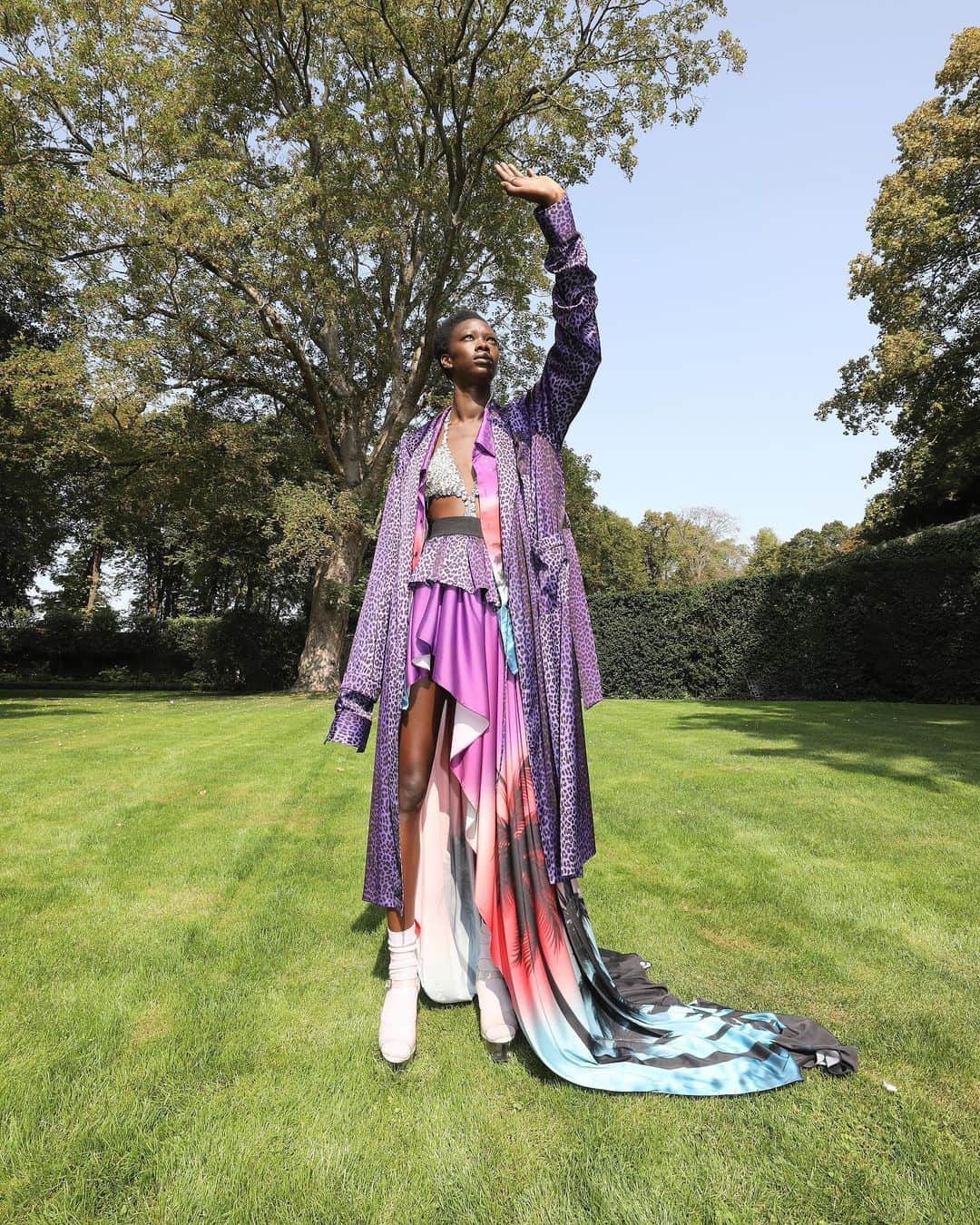 Fashion Weekのインスタグラム：「A lesson in layers 💟 Stream the @faithconnexion September 2020 digital presentation on nyfw.com now.」