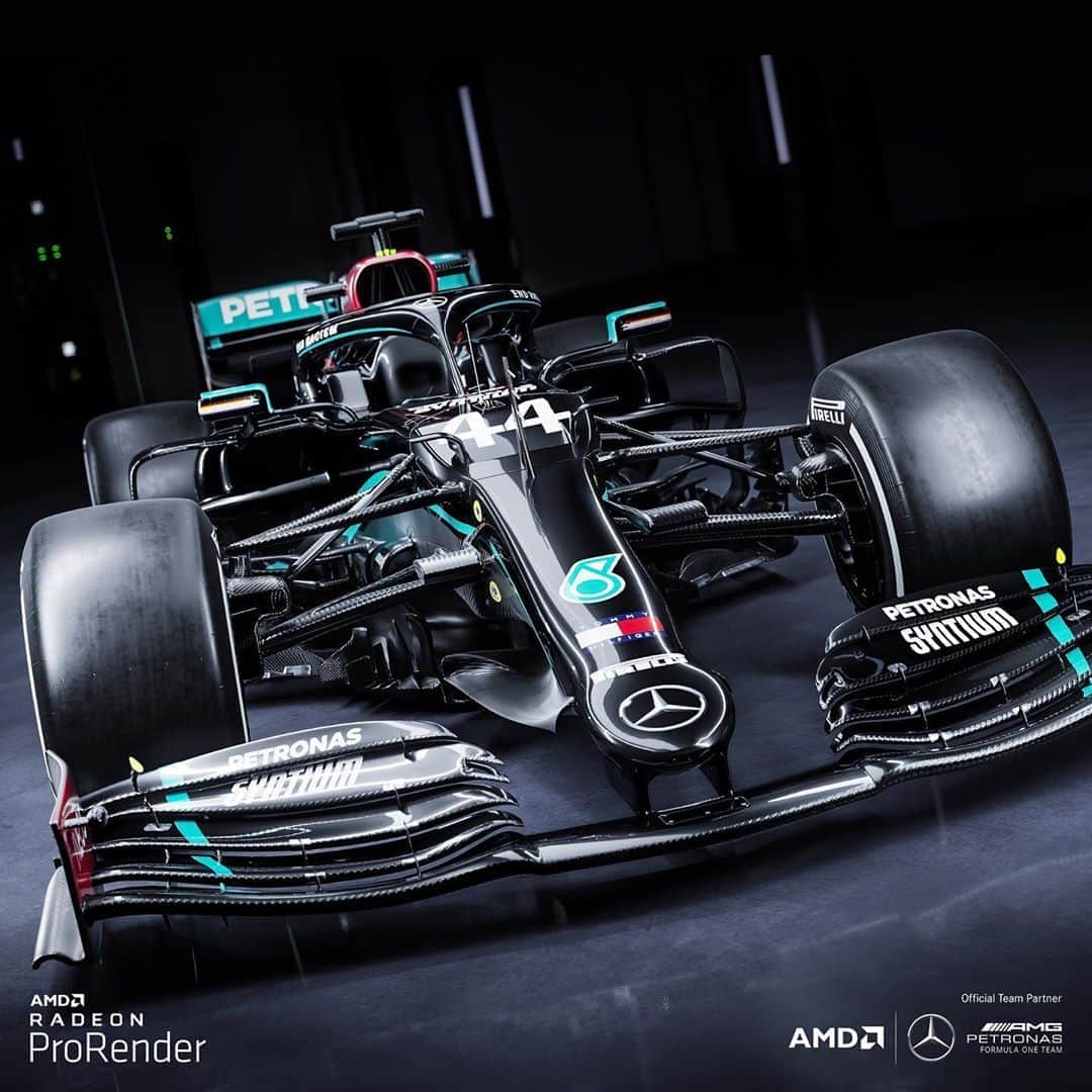 MERCEDES AMG PETRONASさんのインスタグラム写真 - (MERCEDES AMG PETRONASInstagram)「BEAUTY 🤩 Our friends @amd have done it again! Check out these 🔥 4K renders of our black W11, using AMD Radeon #ProRender technology by The Pixelary! 👌」9月17日 22時41分 - mercedesamgf1