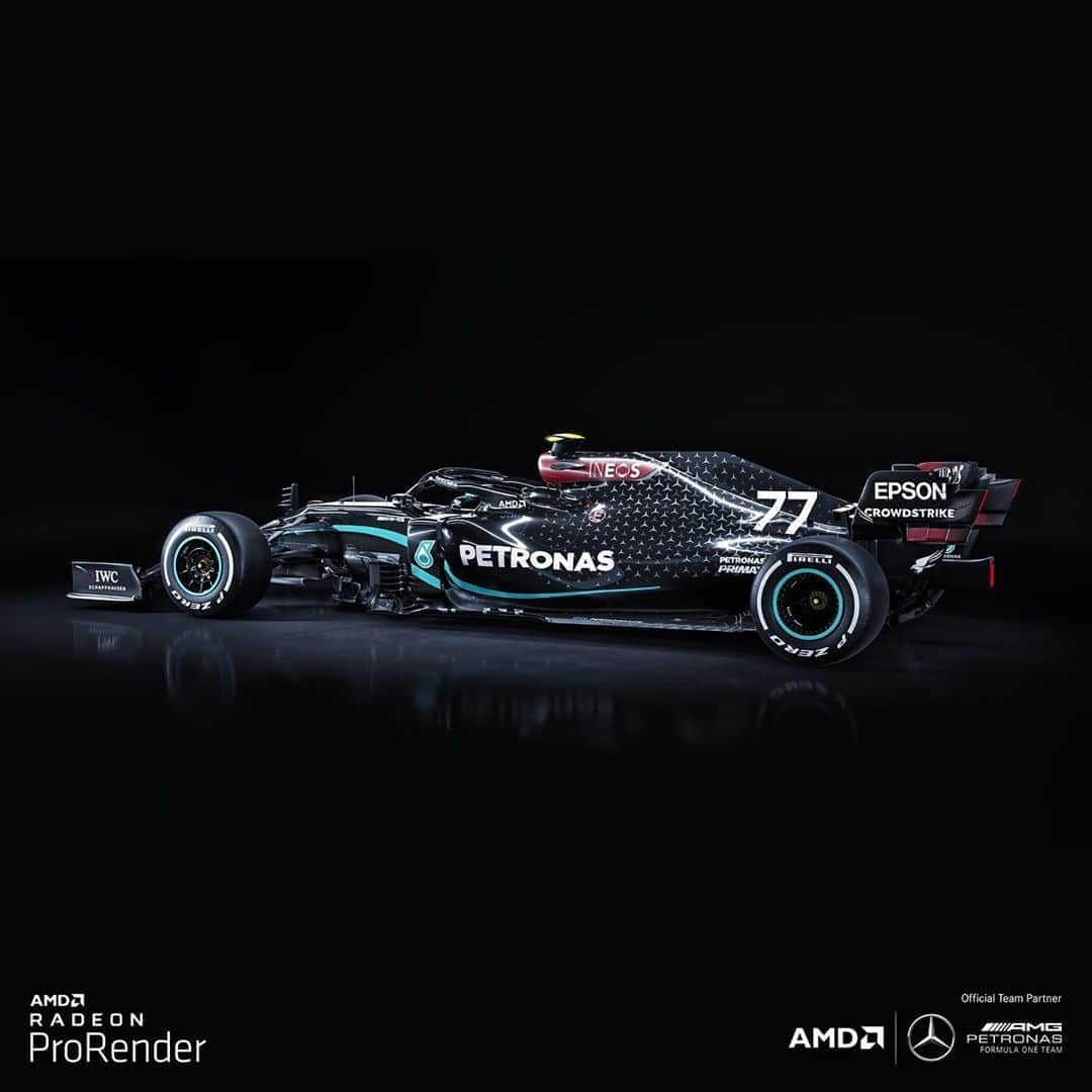 MERCEDES AMG PETRONASさんのインスタグラム写真 - (MERCEDES AMG PETRONASInstagram)「BEAUTY 🤩 Our friends @amd have done it again! Check out these 🔥 4K renders of our black W11, using AMD Radeon #ProRender technology by The Pixelary! 👌」9月17日 22時41分 - mercedesamgf1