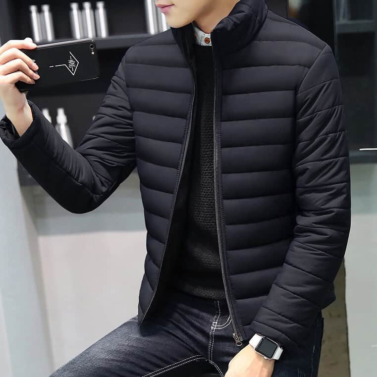 UrbanStoxのインスタグラム：「Zip up in style this Fall/Winter with this Contemporary New-Age Padded Fleece Jacket, $65 shipped, available in Black // Red // Blue only at urbanstox.com」