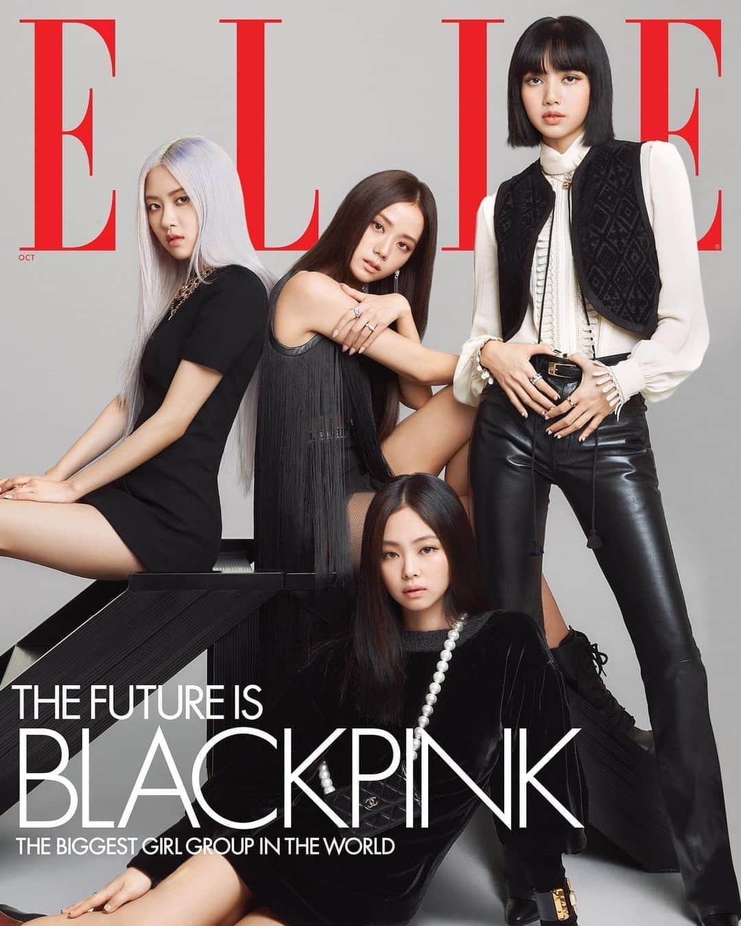 ロゼさんのインスタグラム写真 - (ロゼInstagram)「Super honored to be on the cover of @elleusa with the girls. 🖤 #ad」9月17日 23時54分 - roses_are_rosie