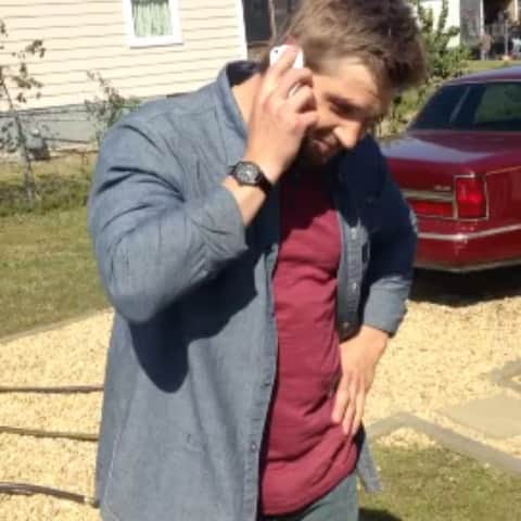 マイク・ヴォーゲルのインスタグラム：「An experienced actor told me once,”If you end up doing this for any amount of time, you will miss many of life’s important moments...” deaths, births, birthdays.  How real that is.  This was filming episode 2 of #underthedome when (wifey) called to tell me that we were having a boy.  My little man turns 7 today.  Yet another birthday I have missed, being away and doing what I love.  I hope you smile as hard as I do, watching this.  I love my little man.  I miss him tons.  He has such an incredible momma to let him know that he is cherished.... and no, I did not pee myself, although I was that excited.... 🎥: @iamnataliemartinez #prouddad」
