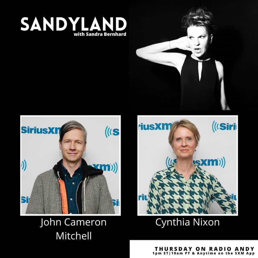 サンドラ・バーンハードさんのインスタグラム写真 - (サンドラ・バーンハードInstagram)「Do not miss #Sandyland today! @johncameronmitchell & @cynthiaenixon are laser lights blasting through the mundane 1 pm EST @radioandysxm tune in kids!」9月18日 0時06分 - sandragbernhard