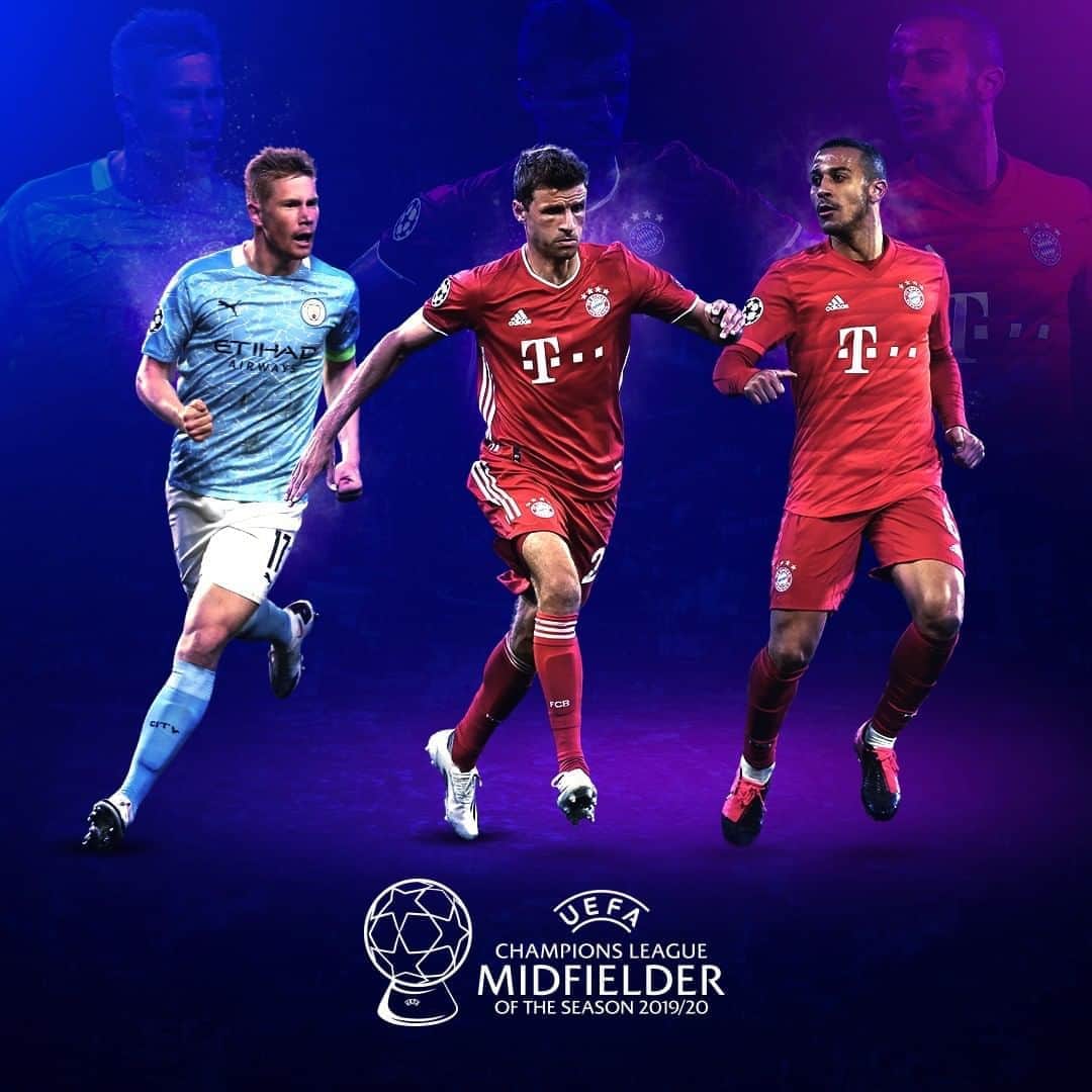 UEFAチャンピオンズリーグさんのインスタグラム写真 - (UEFAチャンピオンズリーグInstagram)「Who would be your MF of the Season? 🔹 @esmuellert  🔹 @thiago6  🔹 @kevindebruyne   🗓️ #UEFAawards winners announced at the #UCLdraw, 1 October 🏆」9月18日 0時11分 - championsleague