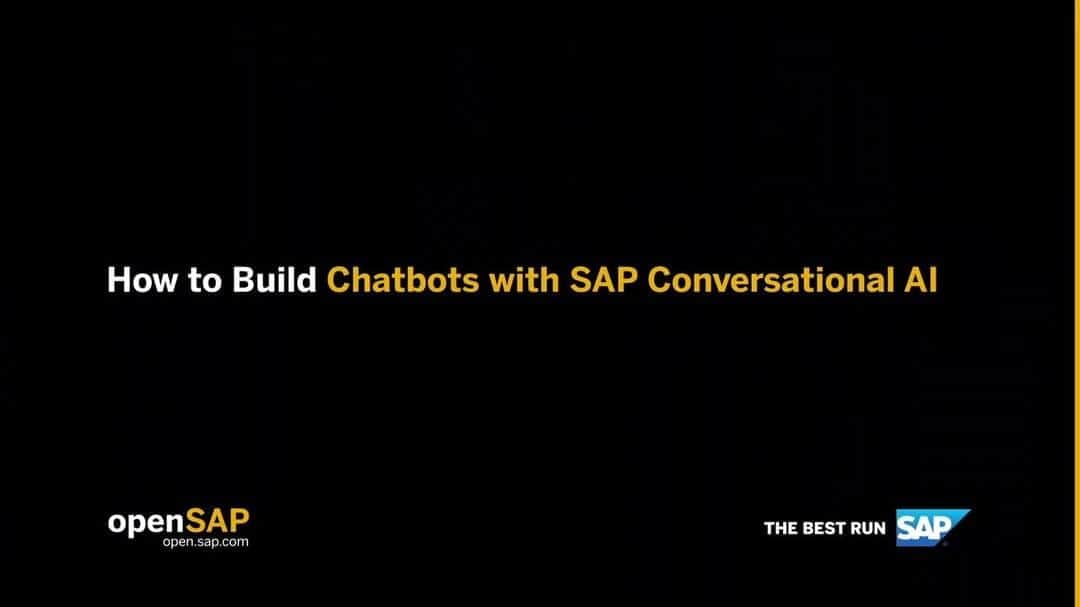 SAPのインスタグラム：「Build an enterprise-ready chatbot from scratch with @sapconversationalai. Follow the free step-by-step tutorial: open.sap.com/courses/cai1」