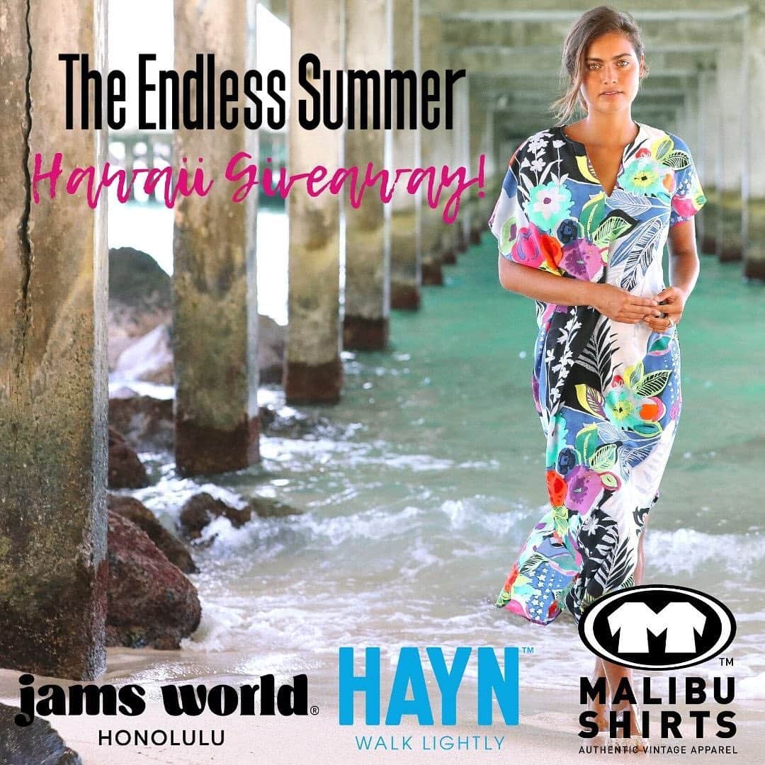 マリブシャツのインスタグラム：「Time for a Giveaway! 🌈 We’ve partnered with @livehayn and @jams_world to bring you “The Endless Summer Hawaii Giveaway!” Here are the details: We will be giving away 6 Grand Prize packages each valued at $300 which will include items from Malibu Shirts, Hayn, and Jams World. We will also be giving away 6 Prize packages, each valued at $50. Follow the link in our bio to sign up for our newsletters for your chance to WIN one of our 12 prize packages! Winners will be announced via email or text 📧 📱 on September 22nd. Good luck!! 🌞🌺🌴 #malibushirts #hayn #livehayn #jamsworld #giveaway #endlesssummer」