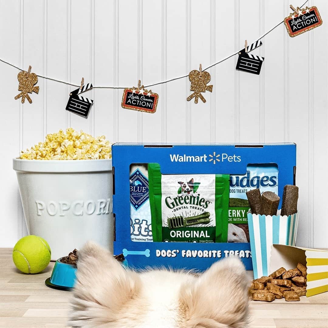 Wal-Mart Stores, Incのインスタグラム：「The Pet Favorites Dog Treats Sample Box is how good 🐶s celebrate a night off from their human. It's full of six top premium treats that help recharge their tennis ball chasing skills and increase the speed of every happy to see you tail wag. #WalmartPets  Available online and in store.」