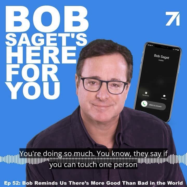 ボブ・サゲットのインスタグラム：「TODAY’S NEW Podcast Episode is UP where I get to talk to people everywhere. It’s titled:   “Bob Helps a Caller Deal with Bullies and Reminds Us There’s More Good Than Bad in the World.”  FOLLOW & LISTEN at—>  https://spoti.fi/2E9JUC0  @spotifypodcasts @Spotify @spotifyuk @spotifyaunz @spotifycanada @spotifymx @spotifysa @spotifysuomi @spotifyfrance @spotifyitaly @spotifysweden @spotifybrasil @spotifypoland @spotifyspain @spotifyasia @spotifyrussia @spotifyde @spotifyjp @spotifylatam @spotifyindia @spotifyargentina @spotifyarabia @spotifyksa @spotifynl @studio71us  @studio71uk @studio71fr @studio71it #comedypodcast #podcast」