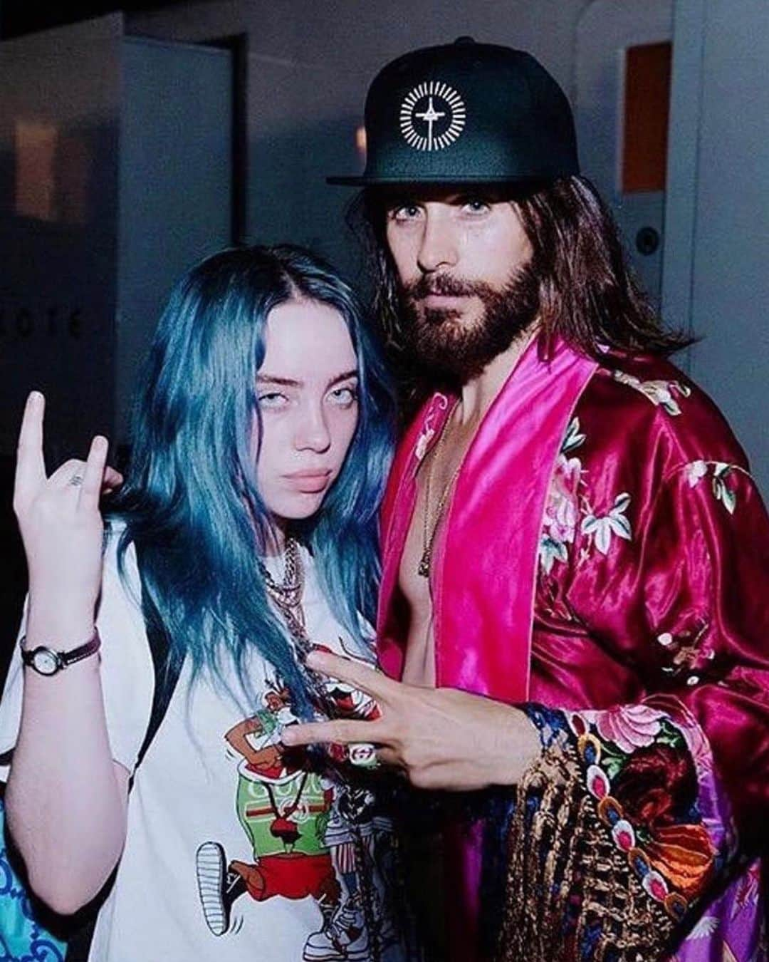 ジャレッド・レトさんのインスタグラム写真 - (ジャレッド・レトInstagram)「#tbt ✌🏼years ago with @billieeilish at #musicmidtown」9月18日 3時00分 - jaredleto