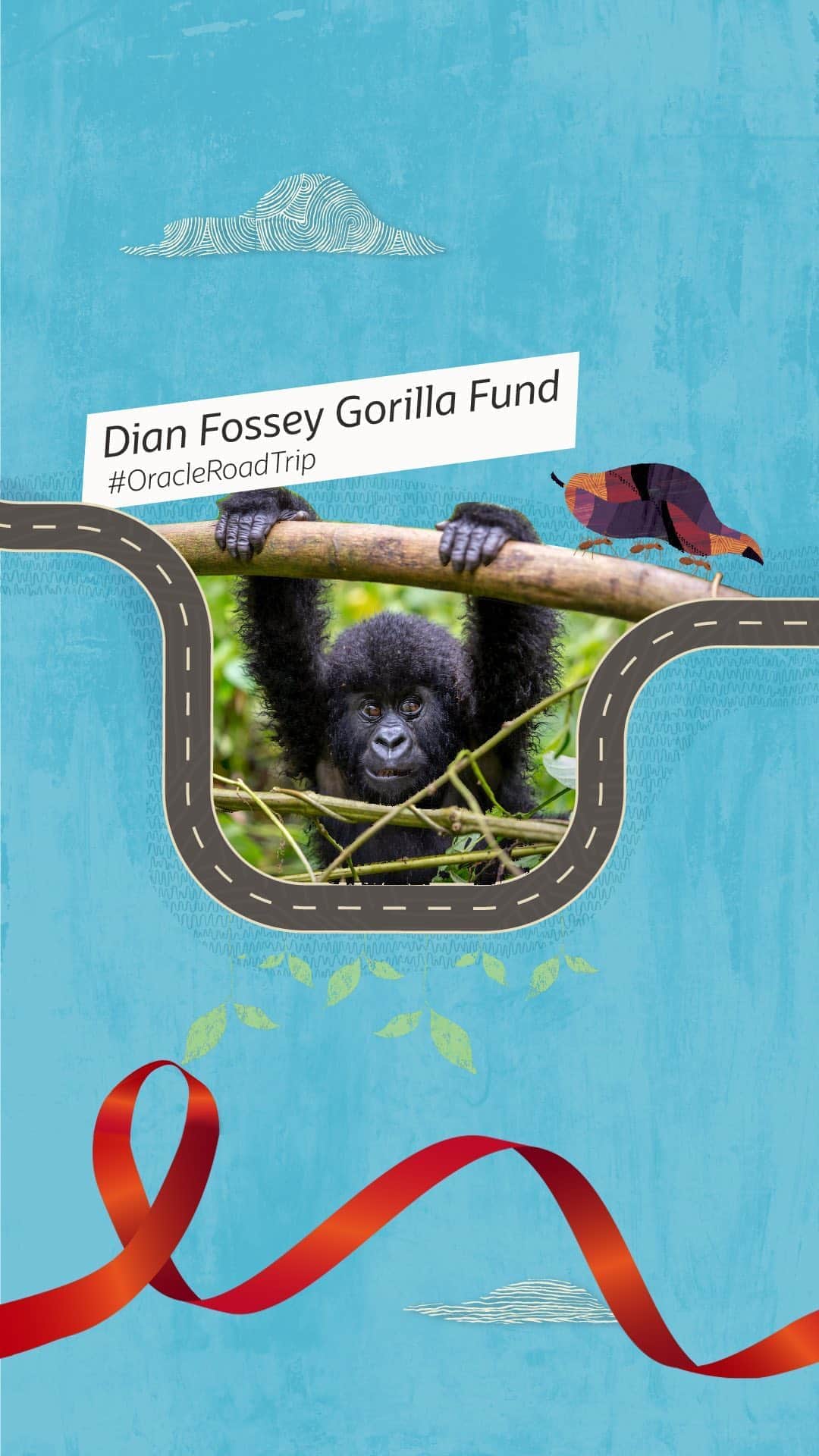 Oracle Corp. （オラクル）のインスタグラム：「Hello from #Atlanta and our cutest stop to-date! #OracleRoadTrip is visiting The Dian Fossey Gorilla Fund to learn more about @SavingGorillas. Come along! 🦍🌴」