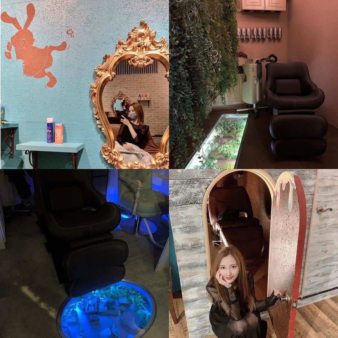 浅香ななみさんのインスタグラム写真 - (浅香ななみInstagram)「. 🌿ヘッドスパ専門店Rabbicour （ラビクール）🌿 のプレオープンに行ってきたよ 🐇💓 ヘッドスパの部屋が森・洞窟・泉に分かれていたり、可愛い空間で癒されながら心身共にリラックスできました🥰 良い香りと絶妙な力加減での揉み解しが最高！！ 疲れが溜まっててリフレッシュしたい人におすすめ👏🏻✨ 予約時に私のインスタのアカウント名入力すると500円オフになるそうなので、ぜひ！ #ヘッドスパ専門店　#ヘッドスパ銀座　#ラビクール　#ラビクールジャーニー #美容」9月18日 13時28分 - _773.a_