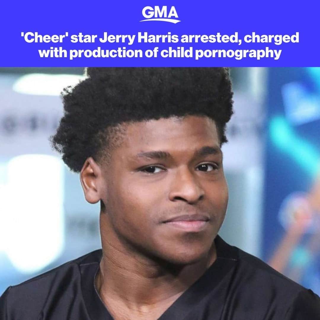 Good Morning Americaさんのインスタグラム写真 - (Good Morning AmericaInstagram)「"Cheer" star Jerry Harris was arrested and charged with one count of producing child pornography, the United States District Attorney's Office in the Northern District of Illinois. See more at link in bio.」9月18日 5時00分 - goodmorningamerica