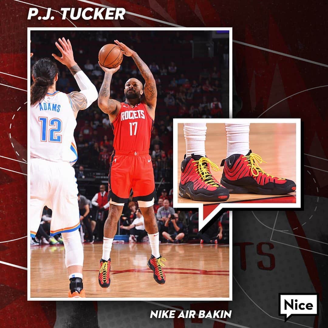Nice Kicksさんのインスタグラム写真 - (Nice KicksInstagram)「He is the Sneaker King 👑 for a reason. 🔥 Check out the #Top10 kicks #PJTucker wore on-court this season and let us know which 👟 was the best. @nicekickshoops   LINK IN BIO for every pair he wore this year.」9月18日 5時25分 - nicekicks
