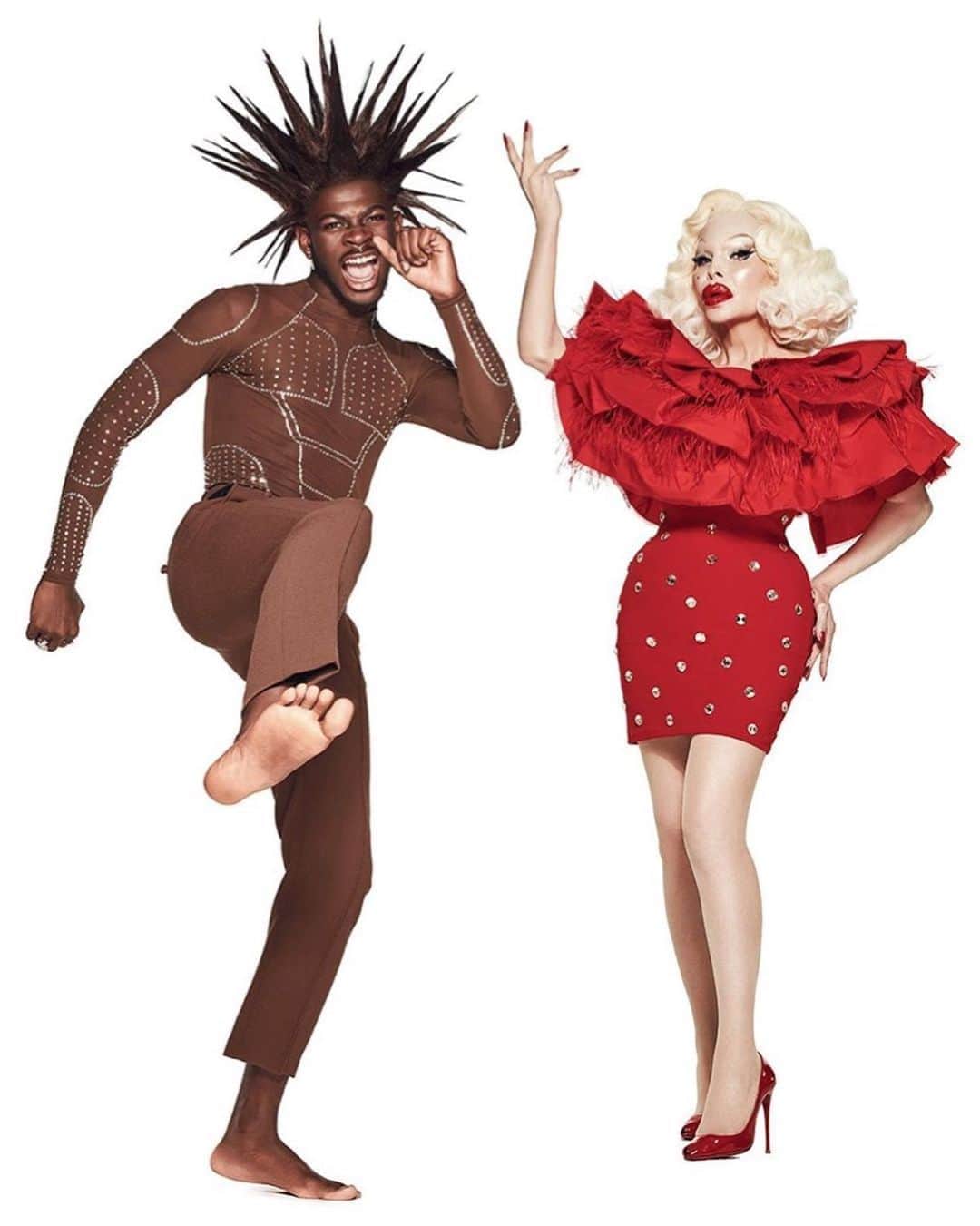 V Magazineさんのインスタグラム写真 - (V MagazineInstagram)「For @christiancowan’s SS21 collection, the designer tapped music superstar @lilnasx to collaborate with him on a unisex ready-to-wear lineup, benefiting Atlanta’s black queer community through @thelovelandfoundation, with all proceeds from the collection going towards the foundation! Debuted on an all-star roster of talent from around the globe, the collection was inspired by the rebellious spirit of the global queer community, who are constantly fighting against outdated world views 💗🖤 — Photography: @vijatm Fashion: @hodovodo Makeup: @johntstapleton @raoulalejandre for @maccosmetics Hair: @evaniefrausto for @bumbleandbumble Nails: @nailsbymarysoul Casting + production: @yaelquint @natthias @segway @watchoutbyces @rombautofficial @defyandinspire」9月18日 7時37分 - vmagazine