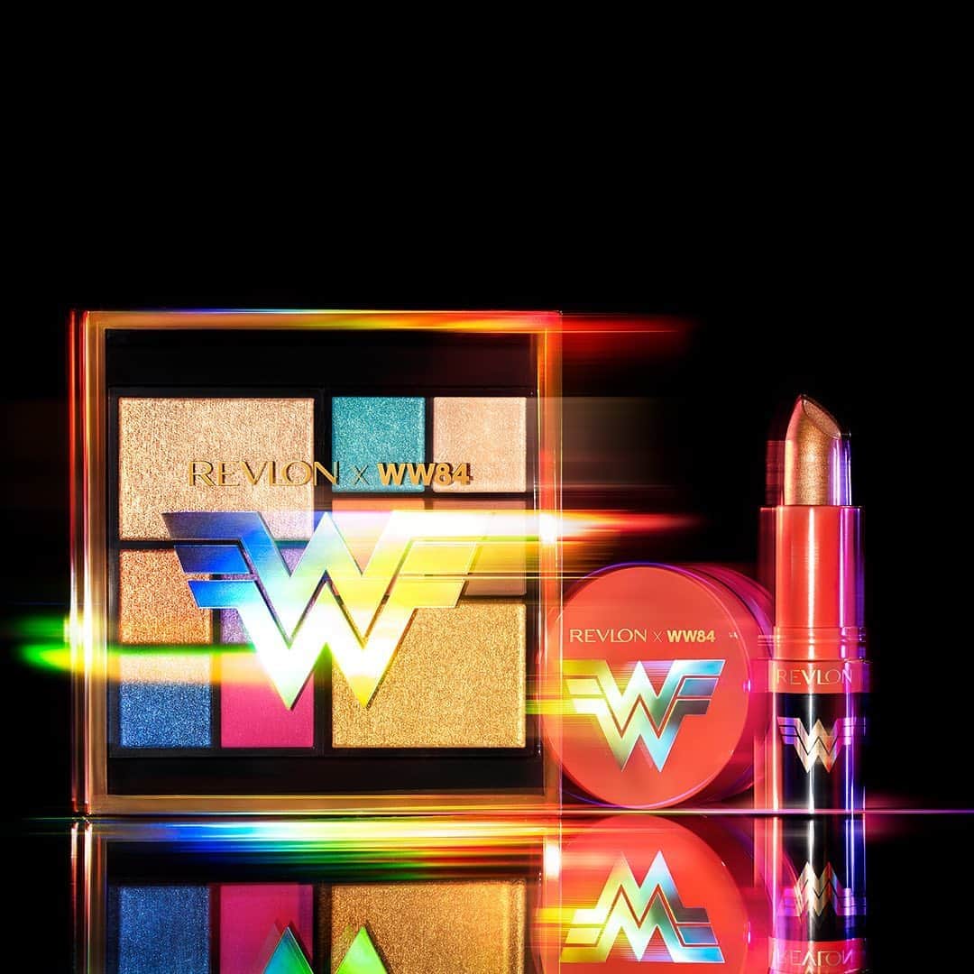 Revlonさんのインスタグラム写真 - (RevlonInstagram)「Channel your inner superhero with our NEW Revlon x #RevlonxWW84 collection inspired by @WonderWomanFilm. Check out all of these bold beauties on revlon.com 💥 . 🎨 The Wonder Woman Face and Eye Palette  ✨ Liquid Armor Glow Pot in Golden Lasso (001) 💄 #SuperLustrous Lipstick in Raise Your Fists (001)」9月18日 8時21分 - revlon