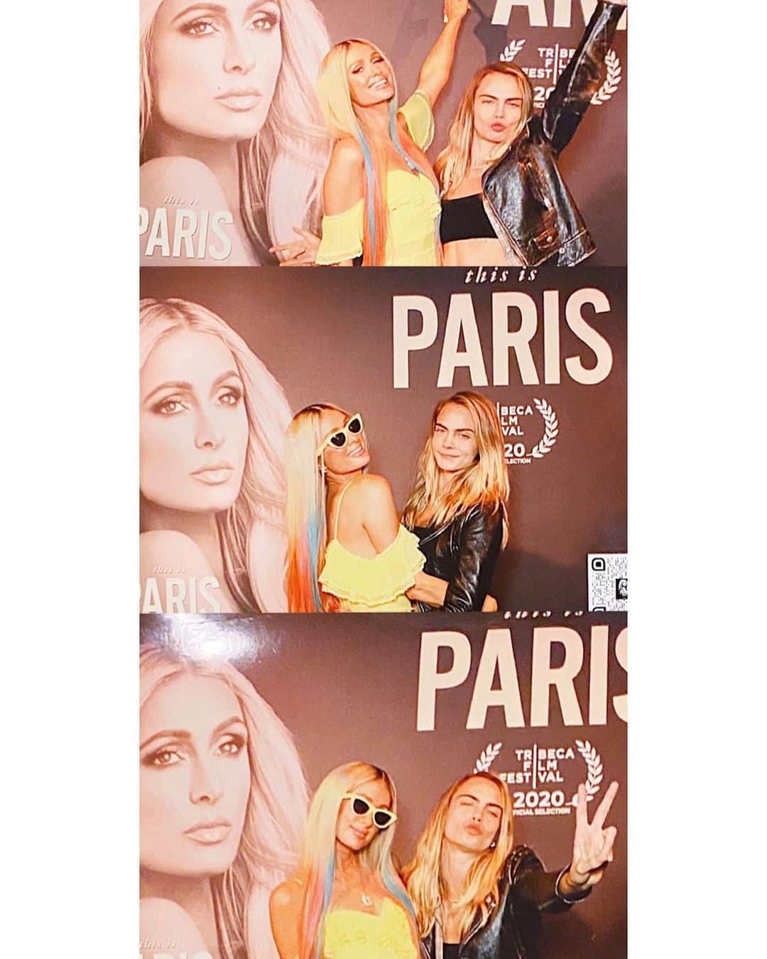 カーラ・デルヴィーニュのインスタグラム：「Sooo proud of you sis! Everyone go check out This Is Paris on @youtube now 🤍」