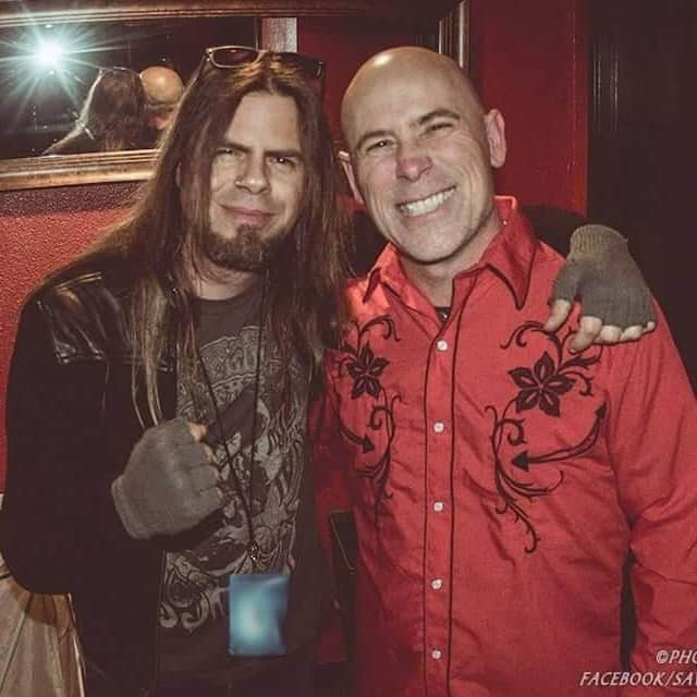 Queensrycheさんのインスタグラム写真 - (QueensrycheInstagram)「#tbt🔙📸 - Todd with John Bush from Armored Saint on our Condition Human Tour (photo credit Savoia Photography Live) #queensryche #throwbackthursday #toddlatorre #tlt #thevoice #johnbush #armoredsaintband #leadvocalists #singersongwriters #friends #friendship #hangingout #backstage #wemissyouall」9月18日 10時00分 - queensrycheofficial