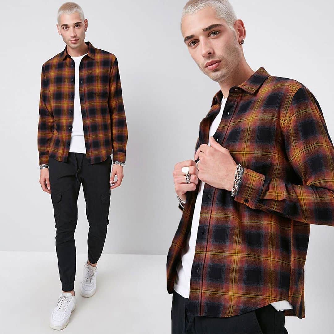 Forever 21 Menさんのインスタグラム写真 - (Forever 21 MenInstagram)「double tap if you're feeling this flannel 🔥 -- search: Classic Plaid Flannel Shirt」9月18日 10時01分 - forever21men