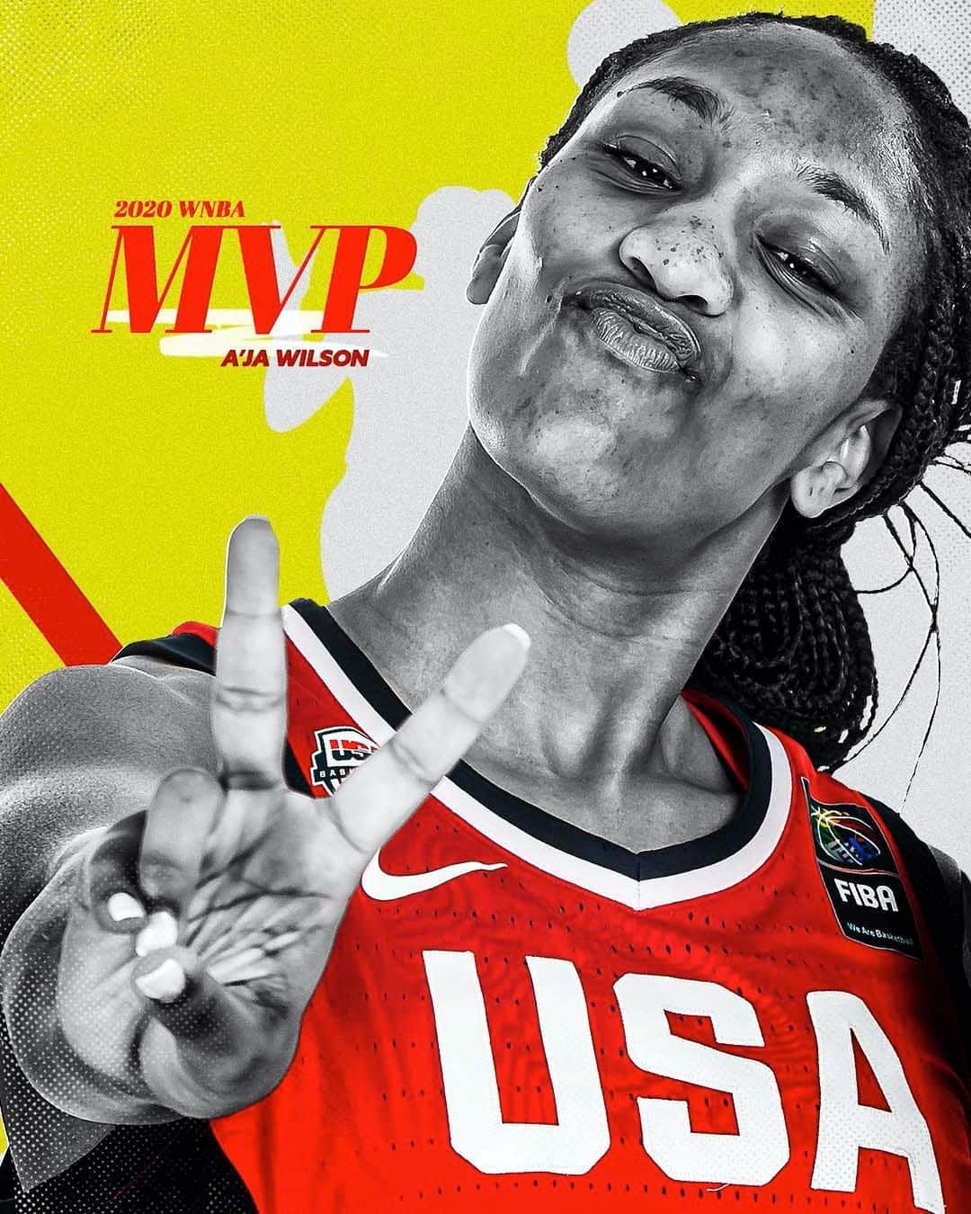 USA Basketballさんのインスタグラム写真 - (USA BasketballInstagram)「That’s our MVP 🤩 Congrats @aja22wilson!」9月18日 10時46分 - usabasketball