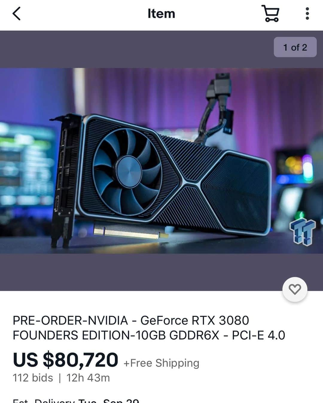 ハウィー・ケンドリックさんのインスタグラム写真 - (ハウィー・ケンドリックInstagram)「Saw this today and can anyone tell me why someone would spend this much money on a graphics card? They’ll have a new one next year. Wondering if it makes you a better gamer?  It’ll be worth $500 in 6 months.」9月18日 11時05分 - hkendrick47