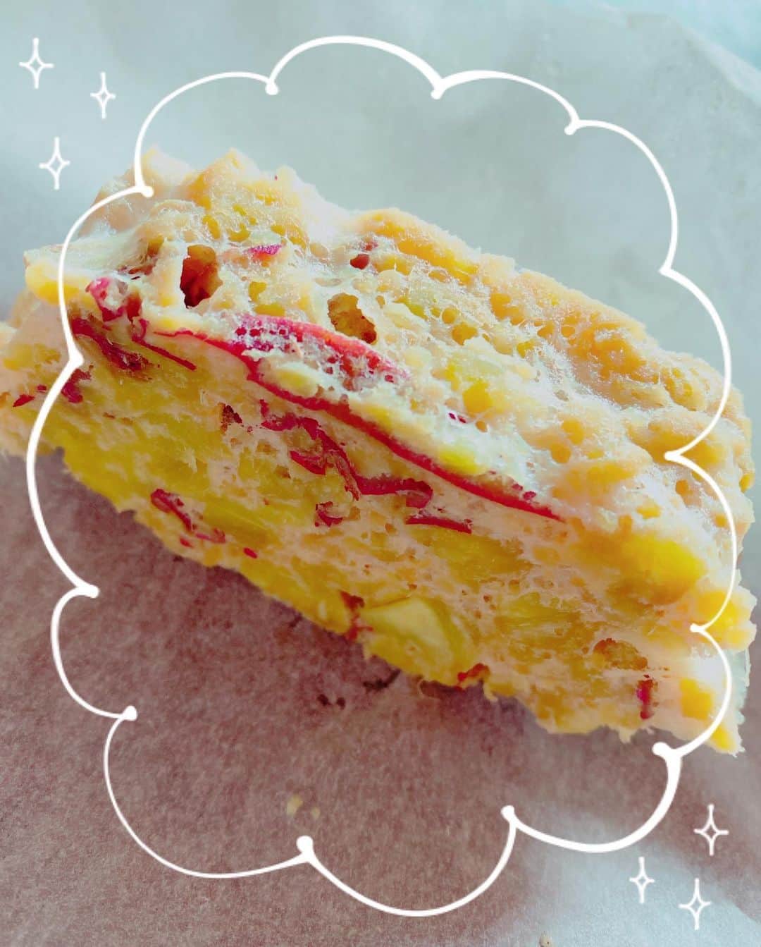 本城ナナさんのインスタグラム写真 - (本城ナナInstagram)「さつま芋パンを作ったよ🍞🍠 何故か一切れw さつま芋と卵だけで作れるからダイエットに最適だ❤️#さつまいもぱん #ダイエット#おいしい #健康ごはん」9月18日 11時11分 - nanahonjo0827