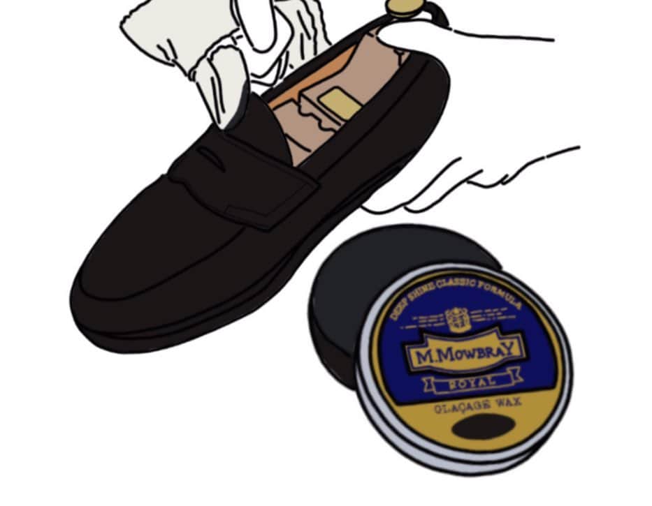 m.mowbrayさんのインスタグラム写真 - (m.mowbrayInstagram)「#靴磨きの日　Instagramキャンペーン開催中！本日は、キャンペーン賞品「シルバー賞」のM.MOWBRAY ROYALケア用品とブラシについてご紹介。﻿ ﻿ ーーーーーーーーーーーーーーーー﻿ M.MOWBRAY ROYALシリーズ﻿ 　　&﻿ キャンバーブラシ﻿ ーーーーーーーーーーーーーーー﻿ ・ロイヤル シュークリーム　　﻿ (黒・無色　各色１個)﻿ ・グラサージュワックス﻿ (黒・無色　各色１個)﻿ ・キャンバーブラシ﻿ (豚白毛・馬毛　各１本)﻿ ﻿ M.MOWBRAY　ROYALシリーズのクリームジャーは、より浸透性にこだわり非常になめらかな使い心地が特長です。﻿  少量で靴全体に伸ばすことができ、革が持つ本来の光沢感を引き出します。﻿  クリームは革の上にのせる、のではなく浸透させるというシューケアの原点を突き詰めたクリームです。﻿ 大切な靴と永く時間を共にするために。グッドエイジングをM.MOWBRAY　ROYALとともにお楽しみください。﻿ ﻿ キャンバーブラシは、靴の土踏まず部分のような入り組んだところにでも、﻿ブラッシングがしやすい設計になれたこの形です。﻿ ﻿ 馬毛はホコリ落としとして、豚白毛はツヤ出し用としてお使いください。﻿ ﻿ ぜひ靴磨きを楽しみながら、お得なキャンペーン応募もご利用ください。﻿ ﻿ ——————————————﻿ ﻿ 【 キャンペーン開催概要】﻿ ﻿ ◆キャンペーン期間◆﻿ 2020年9月11日(金)　～　2020年10月31日(土)﻿ ﻿ ◆参加対象者◆﻿ どなたでもお気軽にご参加ください。期間中は何度投稿してもＯＫ！﻿ ﻿ ◆参加方法◆﻿ ﻿ ①M.MOWBRAY公式 Instagramアカウント　「 @m.mowbray 」をフォロー。﻿ ②とっておきの「 靴磨き自慢写真 」を撮影。﻿ ③ハッシュタグに　「 #靴磨きの日 」　を付ける。﻿ ④投稿。﻿ ﻿ —————————————﻿ ﻿ キャンペーン参加方法はたったこれだけ！﻿ どんな靴磨き自慢の写真を投稿するかは自由です。﻿ ﻿ 靴のブランド名や靴磨きに使用したグッズ名などはもちろんのこと、﻿ あなたの靴磨きに関する”こだわり”や”エピソード”を添えるとより当選確率UPかも・・・！？﻿ ﻿ その他、豪華賞品や詳しいキャンペーン詳細については、﻿ @m.mowbray  のプロフィールリンクよりご覧いただきご応募ください。﻿ ﻿ ﻿ #mmowbray #mowbray ﻿ #エムモゥブレィ #モゥブレィ ﻿ #靴磨きの日 #9月23日 #靴磨き #革靴﻿ #mmowbrayroyal」9月18日 11時17分 - m.mowbray