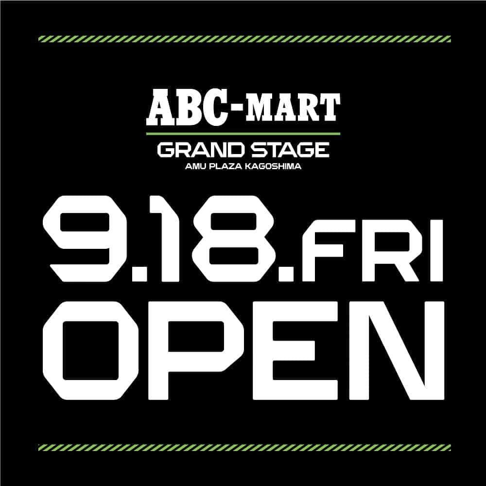 ABC-MART Grand Stageさんのインスタグラム写真 - (ABC-MART Grand StageInstagram)「. ABC-MART GRAND STAGE AMU PLAZA KAGOSHIMA  9.18 FRI OPEN  #abcgs」9月18日 12時00分 - abcmart_grandstage