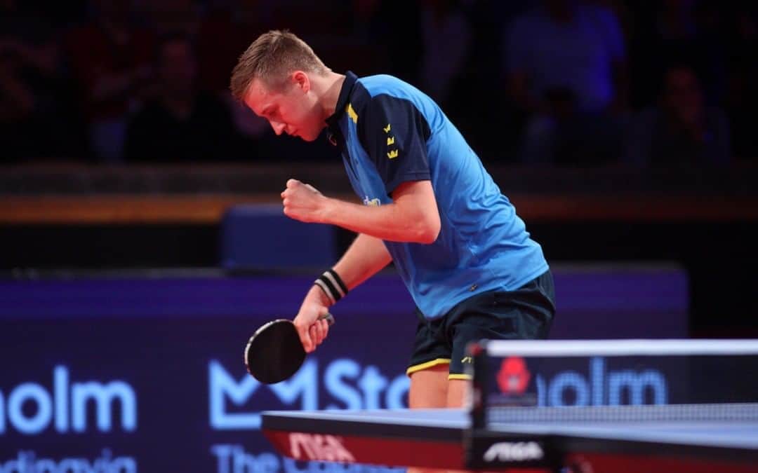 のインスタグラム：「Take us back to this AWESOME rally between 🇸🇪 @mattiasf91  and 🇷🇴 @raressipos! 🙌🏻🏓💥  #FlashbackFriday」