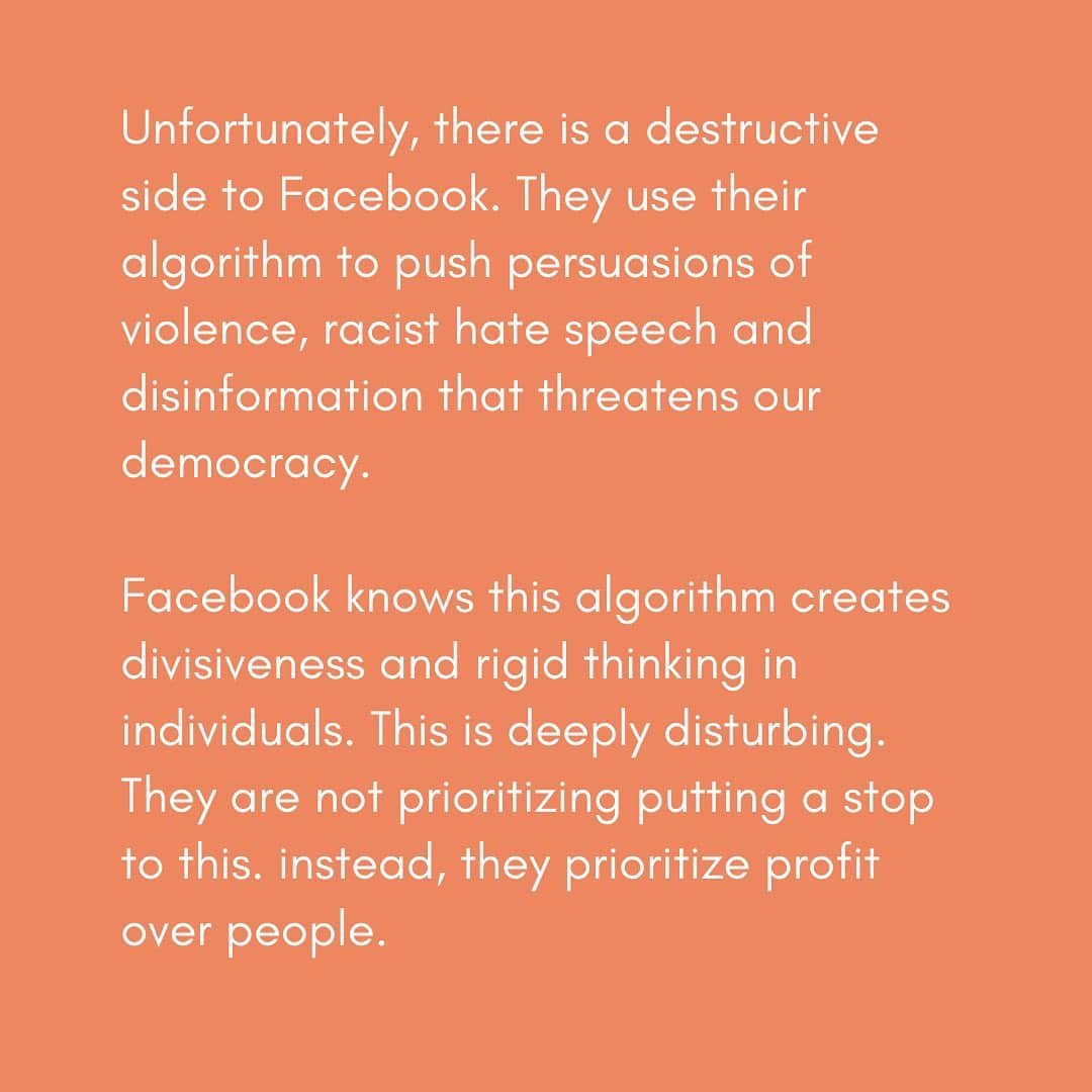 ケイト・ハドソンさんのインスタグラム写真 - (ケイト・ハドソンInstagram)「Facebook: stop hiding behind freedom of speech when there’s nothing “free” about it. #stophateforprofit #beaccountable」9月18日 22時27分 - katehudson