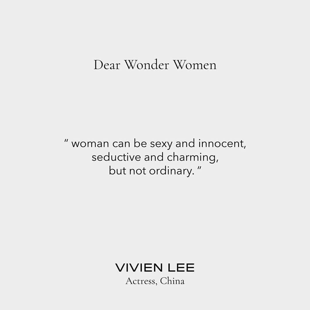 ANTEPRIMAさんのインスタグラム写真 - (ANTEPRIMAInstagram)「⁣⁣ #DearWonderWomen - a poetical project, giving voice to real thoughts by real women. @Anteprimaofficial celebrates today’s Wonder Women, listen to the words of actress Vivien Lee.⁣ ⁣ #DearWonderWomen , Woman can be sexy and innocent; coquettish and charming, but not ordinary.⁣ ⁣ #ANTEPRIMA #MFW #SS21 #SpringSummer2021 #Milan #MilanFashionWeek #Japanesedesigner #HandCrafted #Fashion #Style #Italian #InstaFashion #Fashionista #アンテプリマ#ミラノ #米蘭時裝週 #ファッションウィーク」9月18日 22時55分 - anteprimaofficial