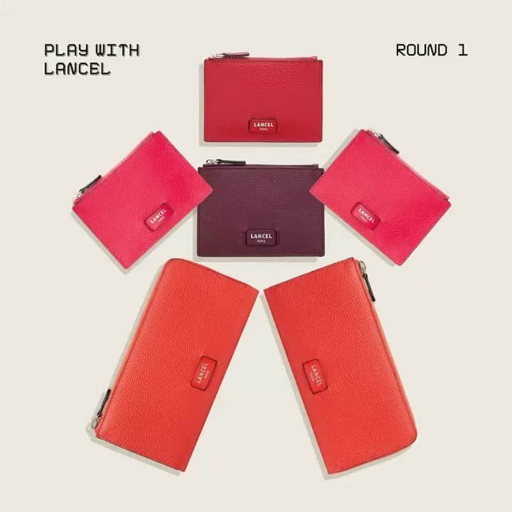 のインスタグラム：「Mix and match 🎮 Small leather goods set – Grained leather Faites vos jeux Petite maroquinerie – Cuir grainé #FW20 #Lancel」