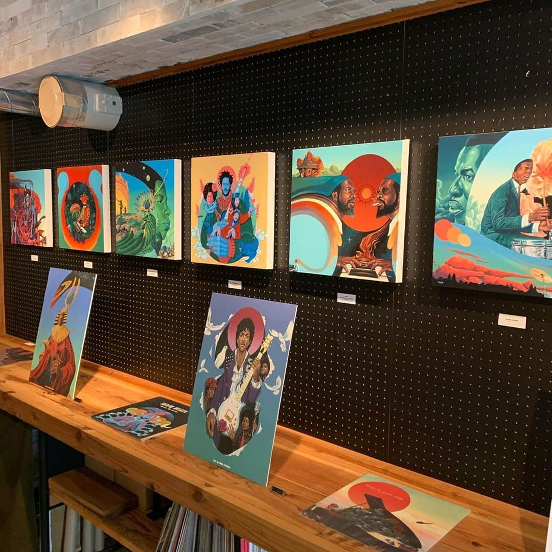 沖野修也のインスタグラム：「#jazzysportkyoto #tokioaoyama #青山トキオ展 #jazzybooks  2030/9/18〜30まで。18と25は一日店長してます。」