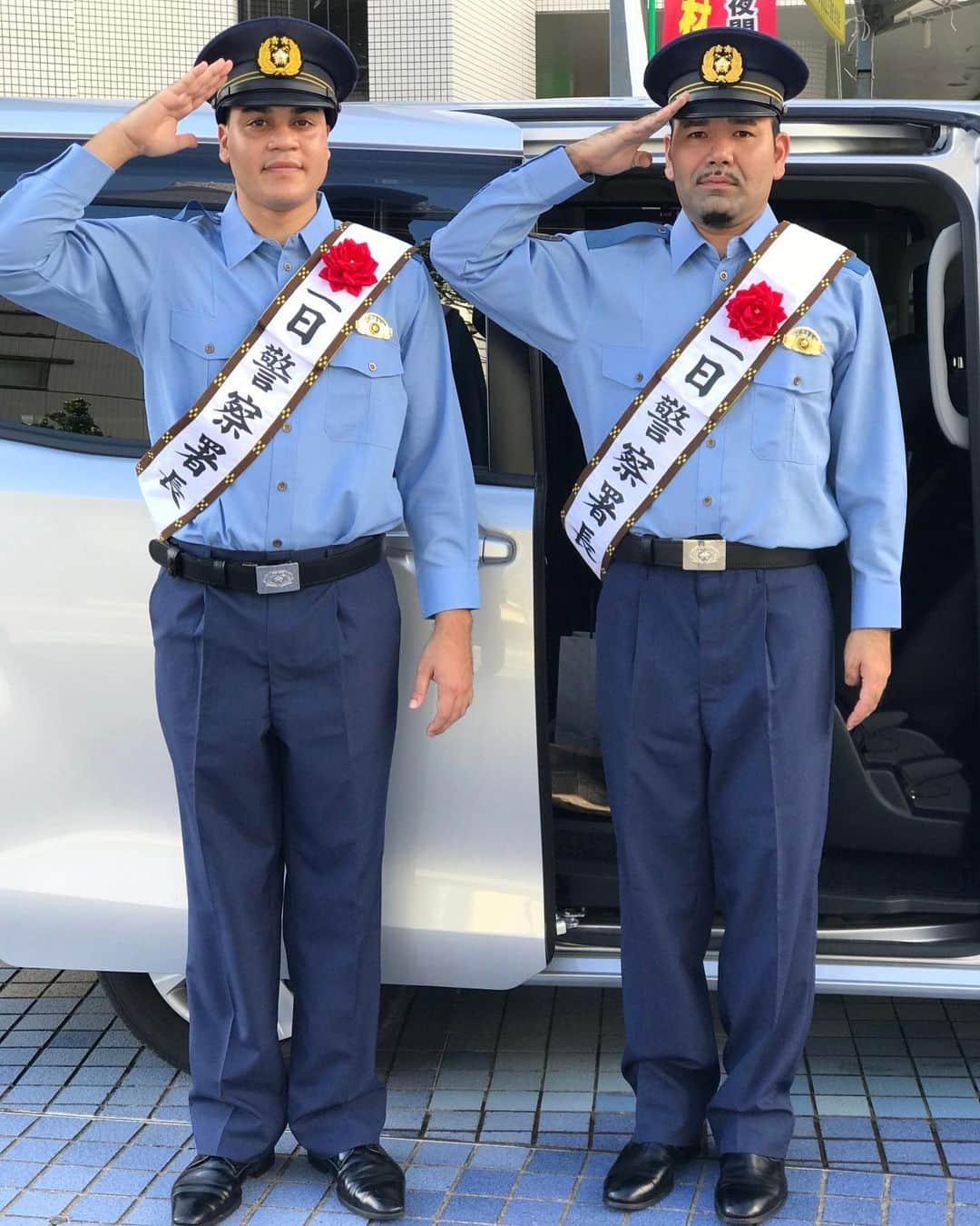 クリス（ありんくりん）のインスタグラム：「一日那覇警察署長ありがとうございました😊 これからも飲酒運転根絶を目指しましょう❗️」