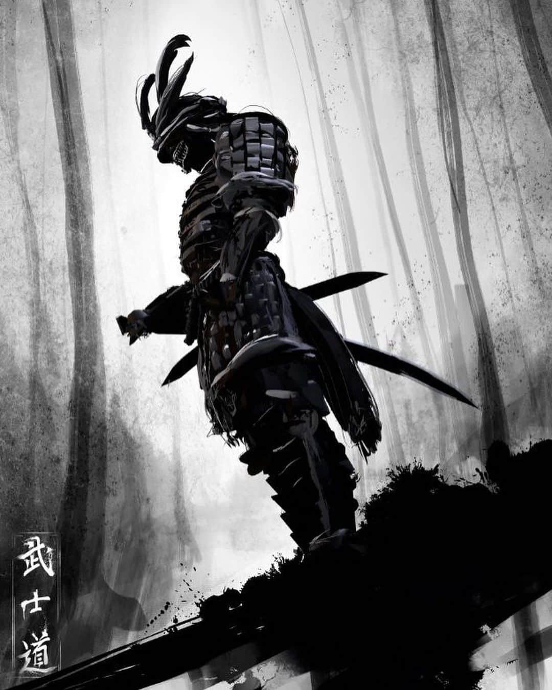 グリフォーニのインスタグラム：「Veloce come il vento, tranquillo come una foresta, aggressivo come il fuoco, ed inamovibile come una montagna… (detto dei Samurai del clan Takeda) #samurai #samuraitattoo #samuraiart #samuraiwarriors #samuraisword #samuraisword #giappone #katana #katanasword #bushido #bushidocode #ghostoftsushima」