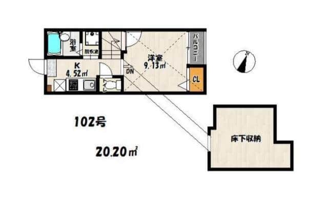 グッドルームさんのインスタグラム写真 - (グッドルームInstagram)「休日は琉球畳でのんびりゴロゴロしよっかな。  東京 #博多 1SK 20.2㎡  ▼ひと匙、和風スパイス  ----------------------  1人暮らしにぴったりな1SKのお部屋。  「S」って何だろう、って思いますよね？ それは、玄関の奥にある床下収納のこと。 155cmの私が少し屈んで歩くくらいの高さです。  ゆったりしていて、寝床にしてもよさそう。 琉球畳でゴロゴロするのもいいなぁ〜  居室は固定階段をのぼった先にあります。 5.5帖ほどでコンパクトですが、 床下収納もお部屋として活用するなら十分。  水回りの設備も、充実していました。 キッチンには2口コンロ、シングルレバーの水栓。 2点ユニットにはテレビも付いていますよ。  ・⁠ こちらの物件は実際に住めるお部屋です。詳細はストーリー、ハイライトにて！⁠ ・⁠ こだわりのお部屋探しは、@goodroom_jp から URLをチェック！⁣⁣⁣⁣⁣⁣⁣⁣⁣⠀⁣⠀⁠ ・⠀⁠ ※最新のお家賃につきましては、リンク先物件ページからご確認ください。⁠ ⁠・⁠ #goodroom #interiordesign #decoration #myhome #homedesign #interiordecor #urbanlife #apartment #tokyo⁠ #東京 #生活 #シンプルな暮らし #シンプルライフ #日々の暮らし #引っ越し #暮らしを整える #一人暮らし #物件探し #お部屋探し #お洒落な暮らし #理想の空間 #空間デザイン #間取り図 #賃貸⁠ #丁寧な暮らし #ペットと暮らす  #畳  #一人暮らし女子 #一人暮らし男子」9月18日 18時00分 - goodroom_jp