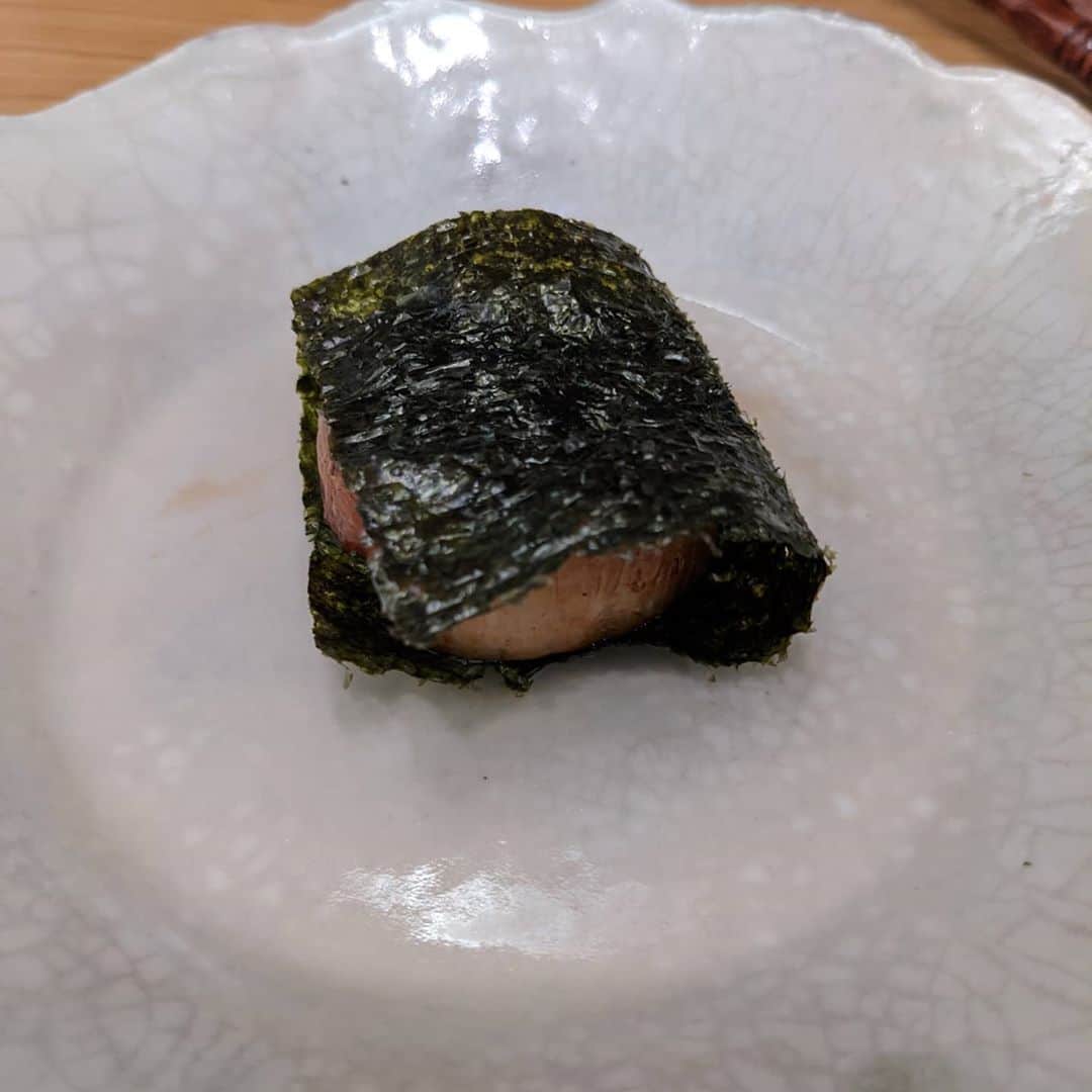 為末大のインスタグラム：「ホタテの磯辺焼き　#ホタテ　#いつできたのかわかりにくい」
