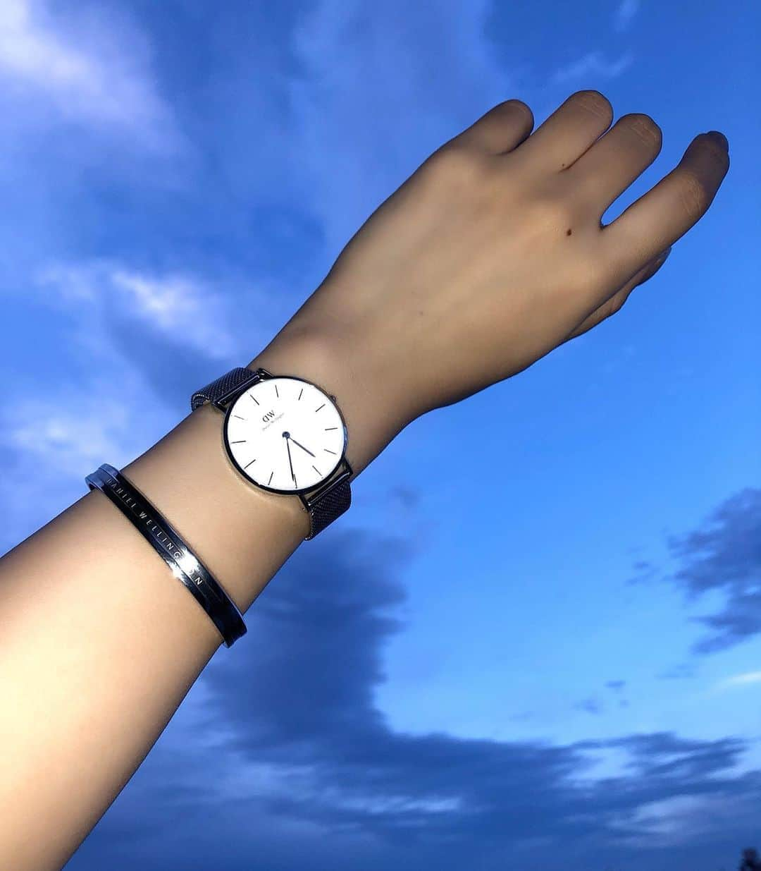 飯田りほさんのインスタグラム写真 - (飯田りほInstagram)「silver♥  ＠danielwellington  #ダニエルウェリントン  #danielwellington  #BeTheOneToGoForIt」9月18日 21時23分 - rrri_ho