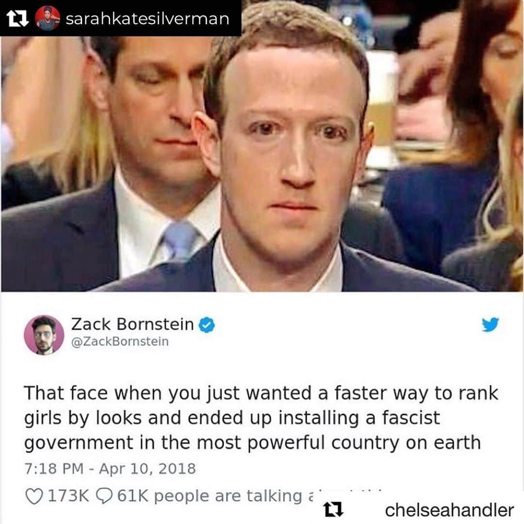 ニア・ヴァルダロスさんのインスタグラム写真 - (ニア・ヴァルダロスInstagram)「Repost from @sarahkatesilverman • #Repost @chelseahandler with @get_repost ・・・ @facebook continues to spread misinformation and allow political ads that tell blatant lies. ‘Whoopsie’ is not an acceptable response path. Facebook needs to do much more to protect our democracy and their users. They must remove misinformation related to voting and prohibit calls to violence by politicians in any form.   Please join me in taking your time to speak out against Facebook and be the change we need. We have got to stop this and we need all hands on deck. Let’s flood Facebook.   #StopHateForProfit」9月19日 8時38分 - niavardalos