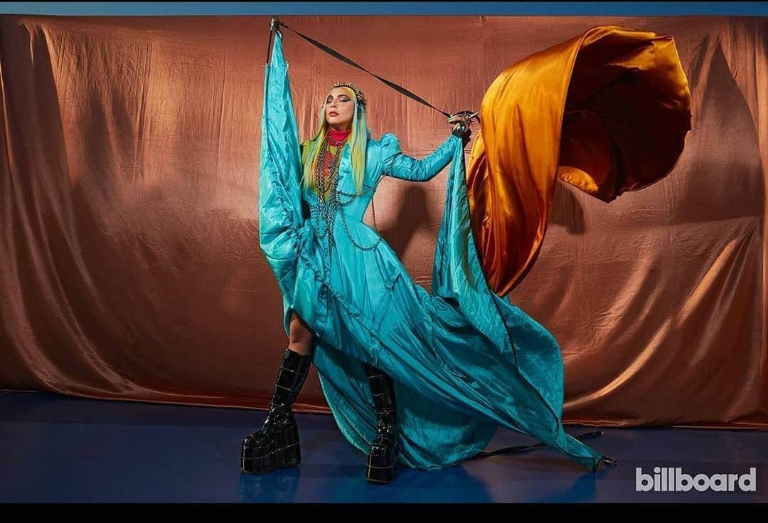 ガソリングラマーさんのインスタグラム写真 - (ガソリングラマーInstagram)「BATTLE FOR YOUR LIFE 🔥🔥🔥🔥🔥🔥🔥HOLY FUCKING SHIT SOOOOO THANKFUL GRATEFUL HONORED @gasolineglamour X @ladygaga X @billboard X @nicolaformichetti X @marta.del.rio SILVER RHINESTONE ALICE #SPIKE #RING & #CHAIN #PONYHARNESS #MADEBYME #GASOLINEGLAMOUR #thankful #THANKYOU #grateful  #LadyGaga  #gaga #gagastyle #billboard #hauslabs #Chromatica  #GGXLG #COVER #covershoot  #Repost @nicolaformichetti • • • • • • Chromatica  ⚔️ TAKE ME TO WONDERLAND @ladygaga for @billboard   photo @djenebaaduayom  hair @fredericaspiras  make up @sarahtannomakeup  nail @mihonails   gaga wearing @bradleysharpe blue tent dress @jis00jang knit @joseitspain brown skirt (in the back) @ceciliodesigns headpiece @gasolineglamour rings and body chains @lance.v.moore ring @demonia.shoes boots」9月19日 7時23分 - gasolineglamour