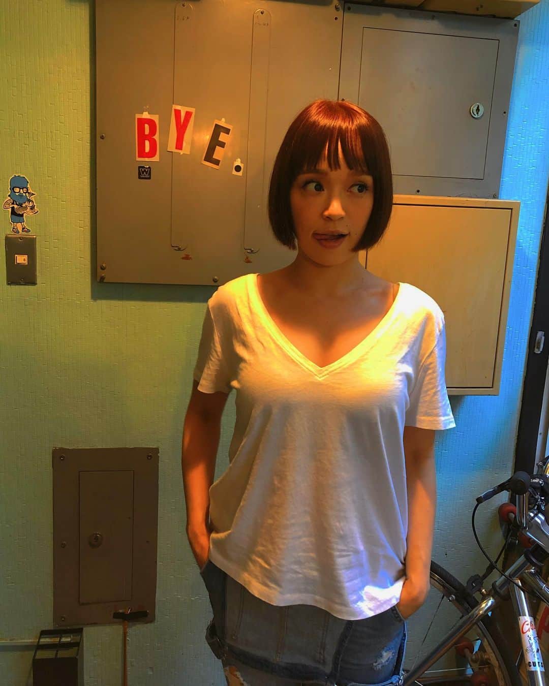 Soweluのインスタグラム：「New Hair Color Orange Brown🧡🤎  気分は秋な感じで ・ ・ #newhaircolor  #orangebrown  #bobhair #charliecutshop #神保町」