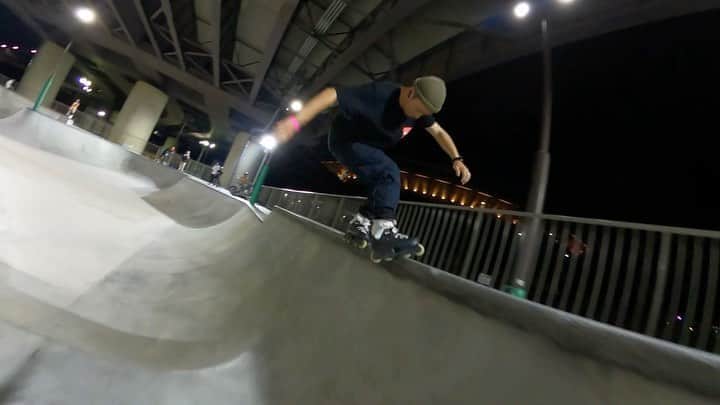 安床武士のインスタグラム：「I made it!?🙆‍♂️🙅 ラストのグラインドが…！？ 🎥 @moripon1106 . @usdskates  @goodskates_inc  @goprojp  @canamonroad_japan  @lzbn_official  @papasu1048  #gopromax #usdskates #usdaeon #rollerblading #inlineskate #aggressiveinline #takeshiyasutoko #インラインスケート #ローラーブレード #安床武士」