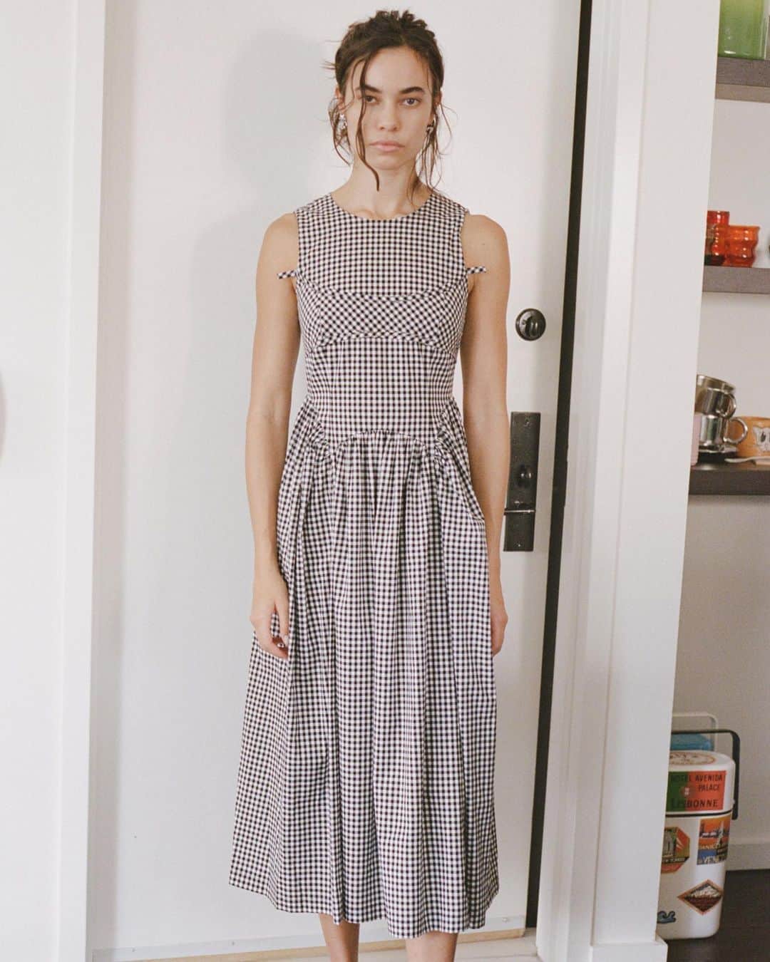 Fashion Weekのインスタグラム：「Gingham style 💛 Find all the looks from @sandyliang's Spring 2021 collection, released at @NYFW: The Shows, on nyfw.com」