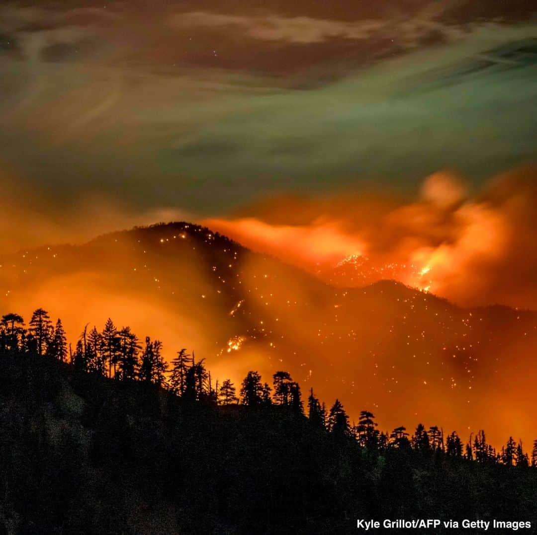 ABC Newsさんのインスタグラム写真 - (ABC NewsInstagram)「The #BobcatFire continues to burn through the Angeles National Forest, one of multiple wildfires raging across the West Coast. #wildfire #losangeles #california #firefighters #angelesnationalforest」9月19日 0時24分 - abcnews