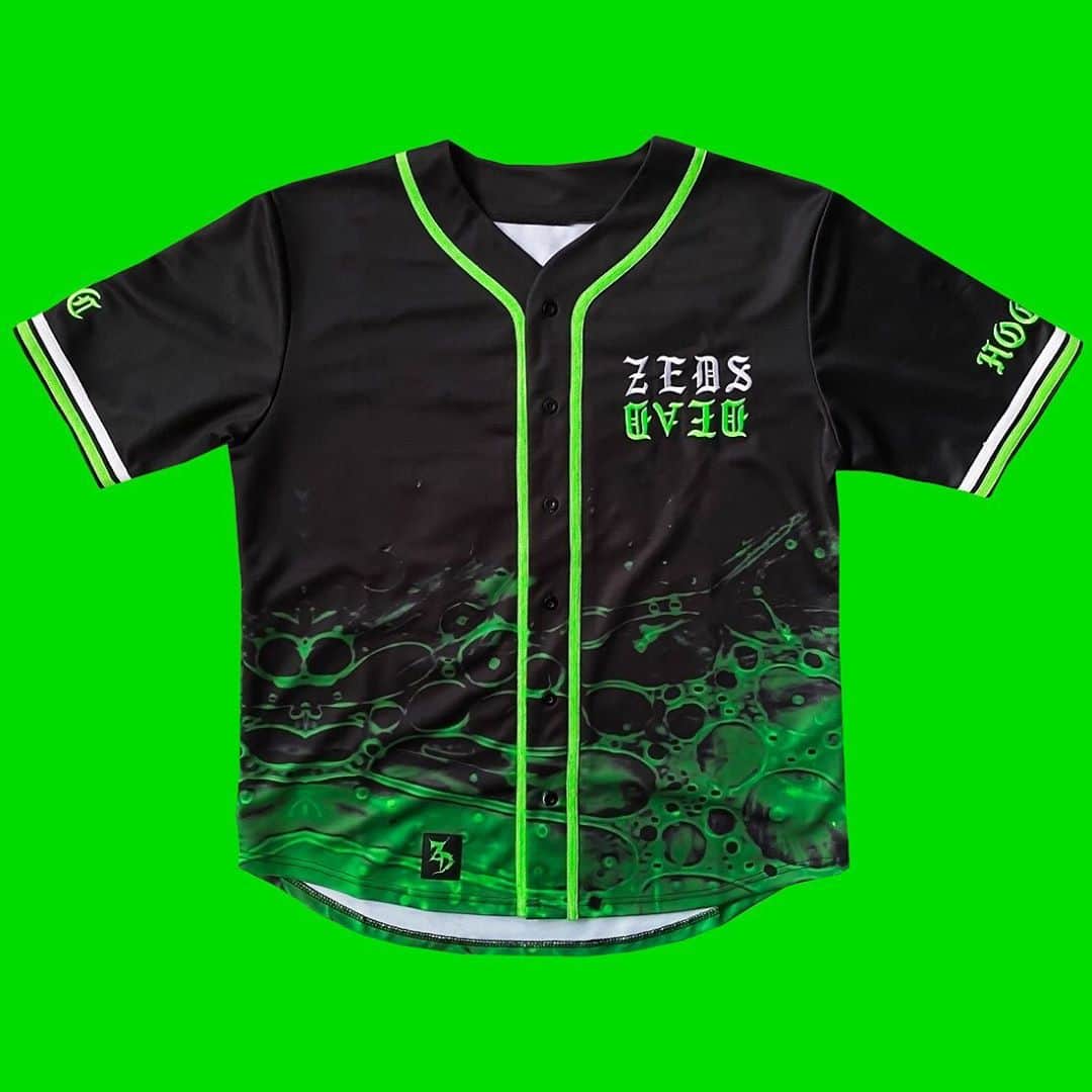 Zeds Deadのインスタグラム：「🦠 SLIMED JERSEYS & MASK DROP 🦠 zedsdead.kt8merch.com( link in bio)」