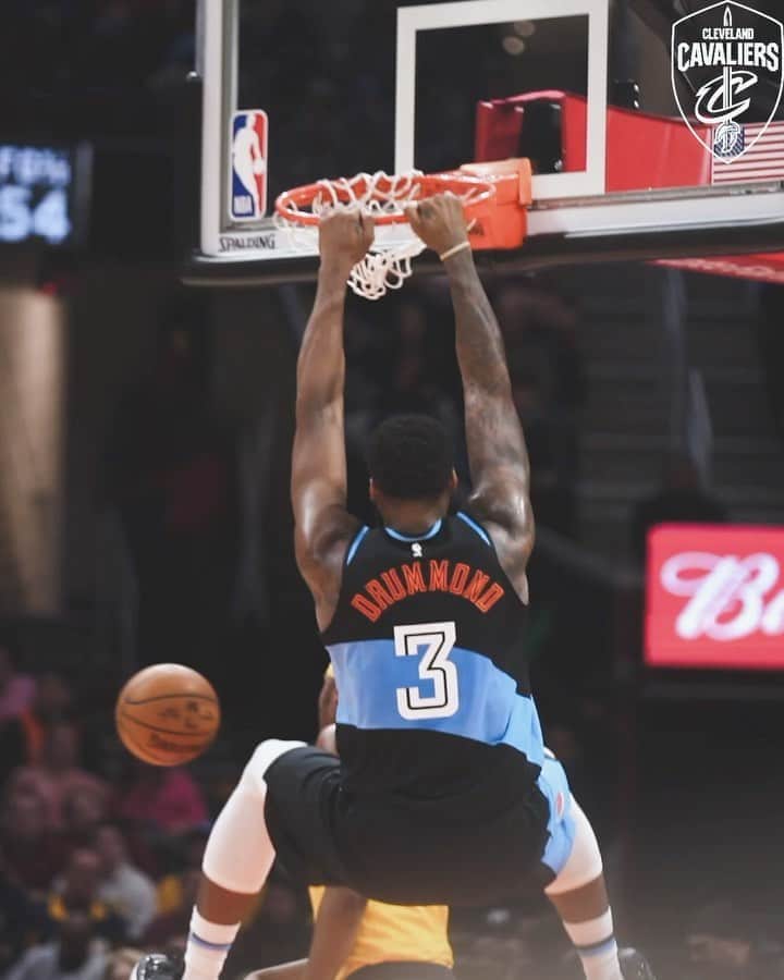 アンドレ・ドラモンドのインスタグラム：「Focus on another level 🚀🔥🦋🦋 @cavs 🎥: @david_sosna」