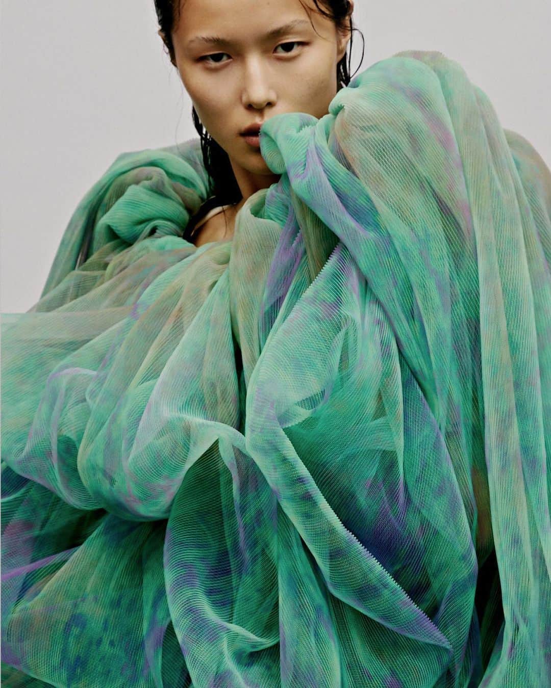 Fashion Weekのインスタグラム：「Looking like she just stepped out of a Monet 🎨 See more from @cplusseries's #NYFW September 2020 digital presentation, currently streaming on nyfw.com」