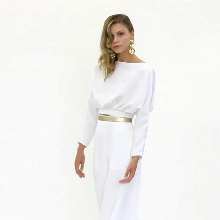 Fashion Weekのインスタグラム：「Vision in white 💕 Look back at @dennisbassonyc's #NYFW September 2020 digital presentation on nyfw.com」