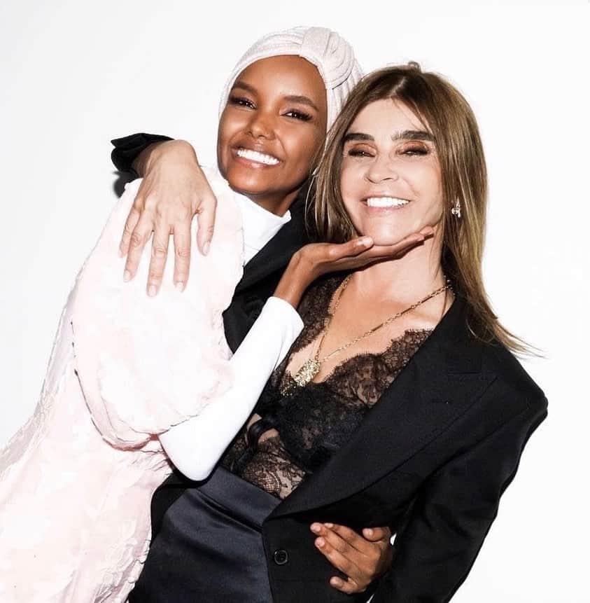 カリーヌ・ロワトフェルドのインスタグラム：「Happy birthday @Halima. Couldn’t wish for a better person to share my special day with. I guess we were meant to meet 🤍 Love you and proud of you」