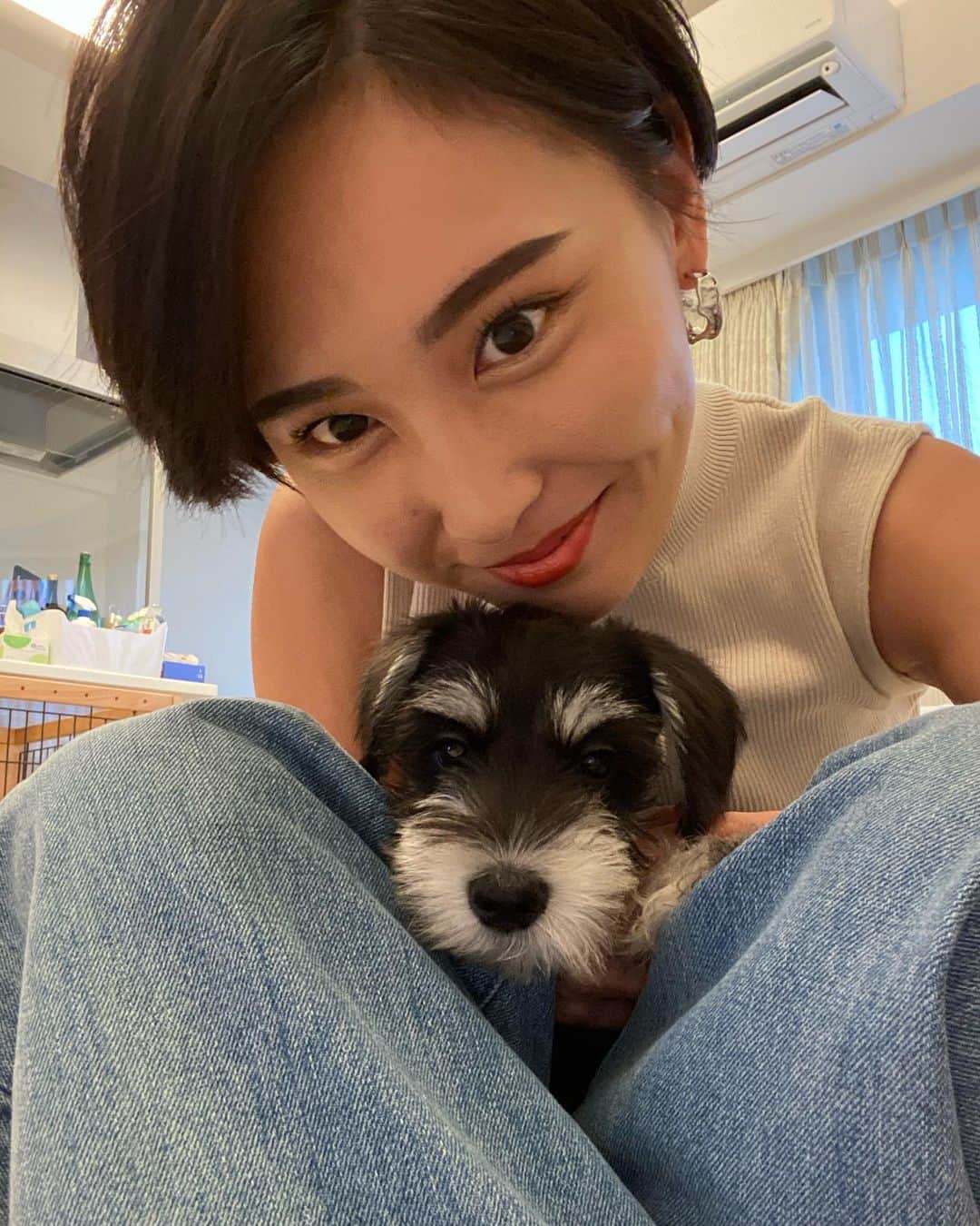 木村安梨沙のインスタグラム：「一緒に写真撮りたいけど逃げます🤣」