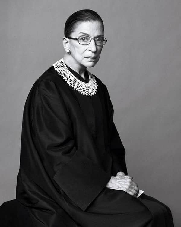 ビッツィー・トゥロックのインスタグラム：「“Real change, enduring change, happens one step at a time.” ~ Ruth Bader Ginsburg  We keep fighting. We keep moving forward. We keep taking steps.   May her memory be a blessing.  ❤️」